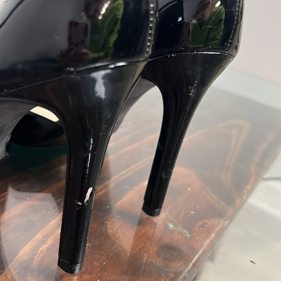 Jessica Simpson Black Patent Leather Stiletto Heels 6 - Picture 10 of 14
